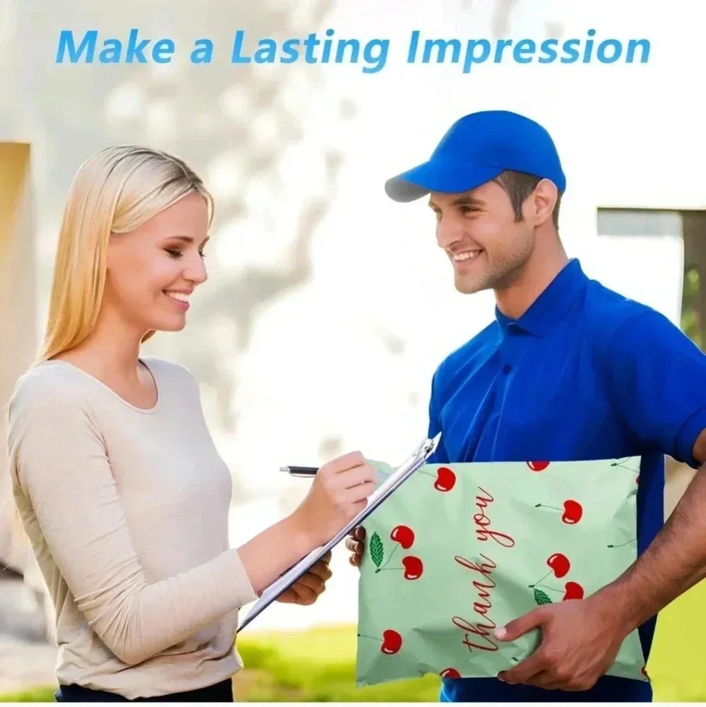 Thank You Poly Mailer 10x13 Inch 100 Pcs, Waterproof and Tear-Resistant Shipping
